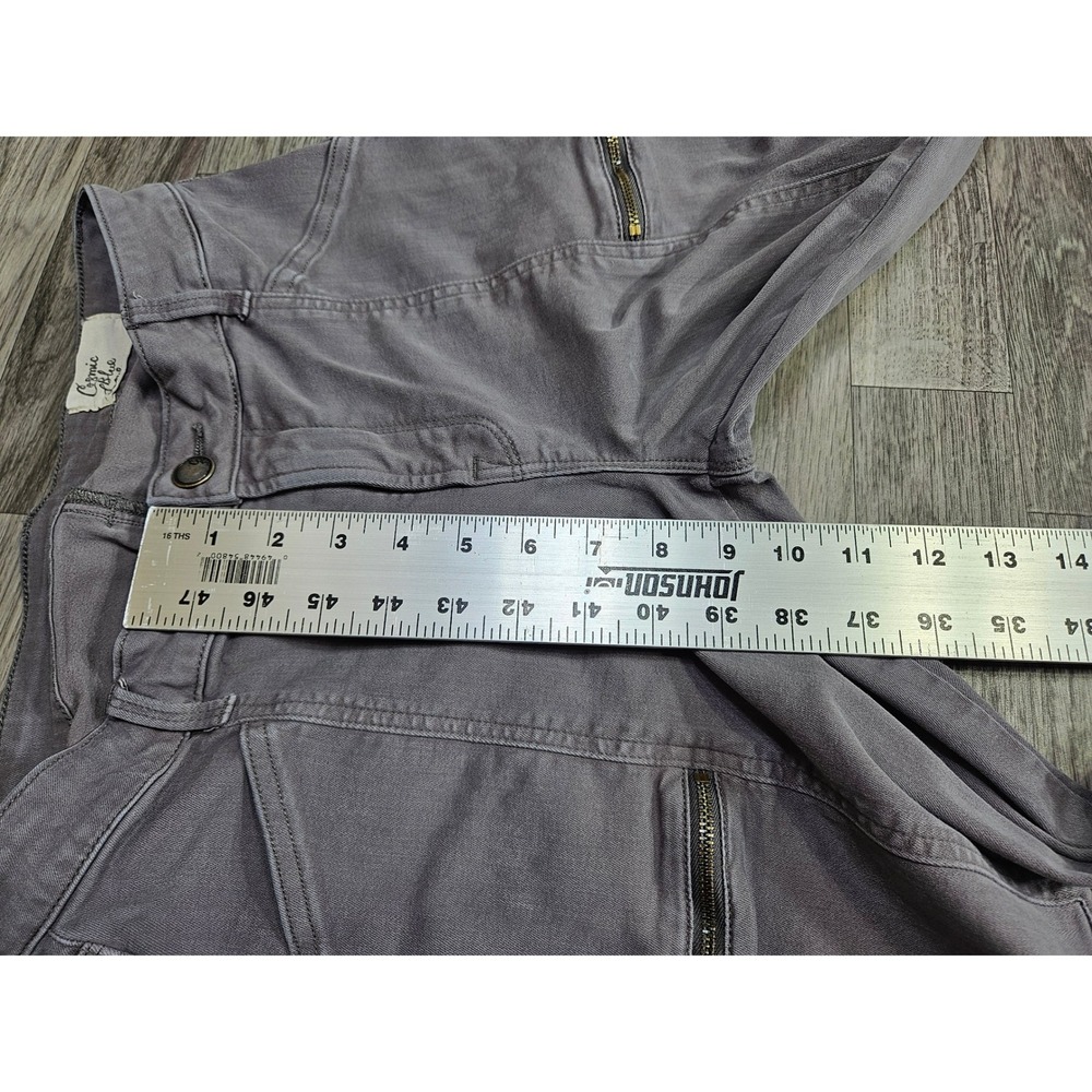 Cosmic Blue Love Cargo Pants Jeans Womens 28P Petite Grey Skinny Utility - Picture 9 of 10